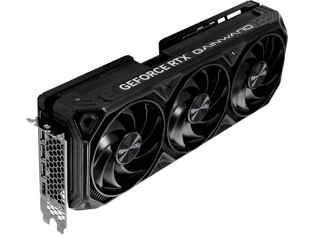 ブラックカラーの3連ファンクーラーを搭載するGeForce RTX 4070 Ti 