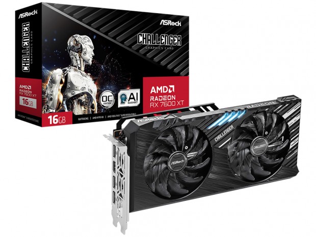 ASRock、Radeon RX 7600 XT搭載「Steel Legend」と「Challenger