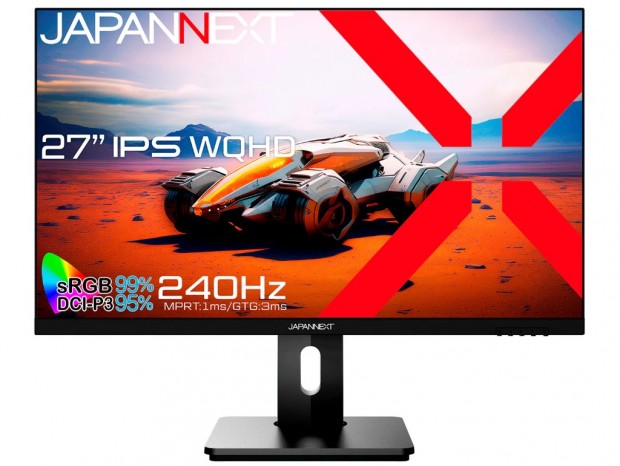 JAPANNEXT、240Hz/1msの27型と165Hz/1msの31.5型WQHDゲーミング液晶計2