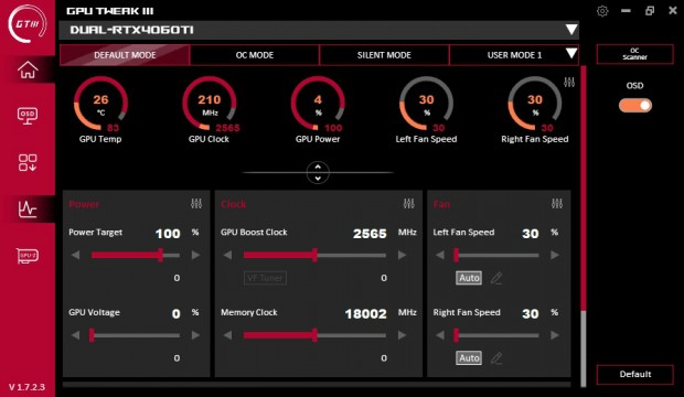 ASUS Dual GeForce RTX 4060 Ti SSD OC Edition 8GB GDDR6