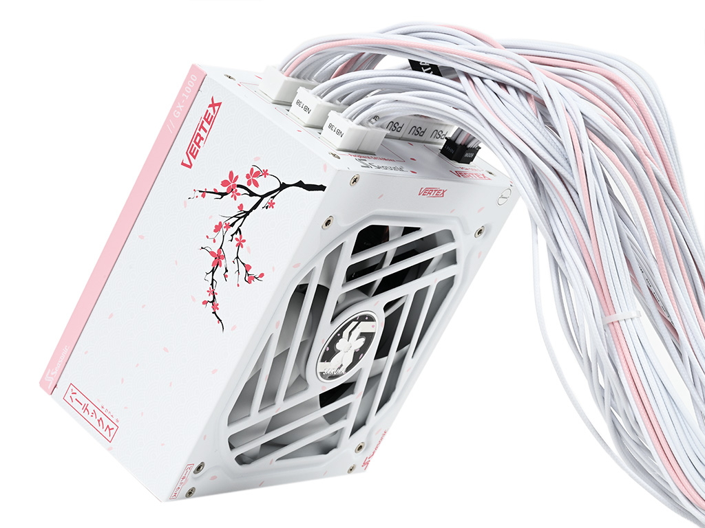桜舞う特別デザインの堅実＆静粛な最新電源、Seasonic「VERTEX GX-1000 