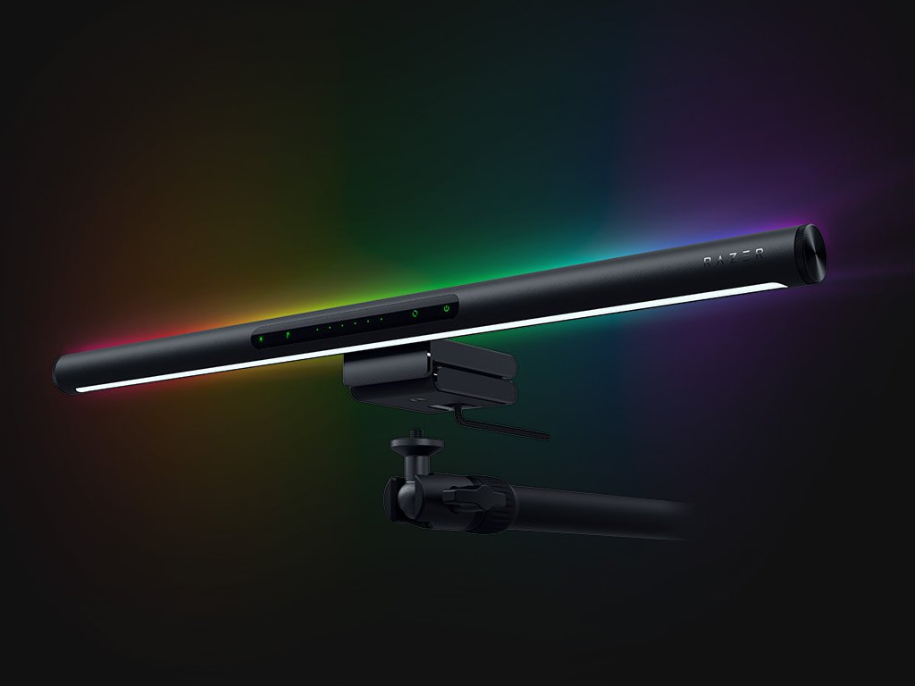 部屋全体の雰囲気を変えるライトバー「Razer Aether Monitor Light Bar