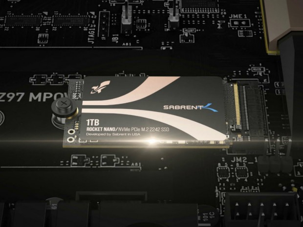 DRAMキャッシュレスのPCIe 4.0対応M.2 2242 SSD、Sabrent「Rocket NANO」