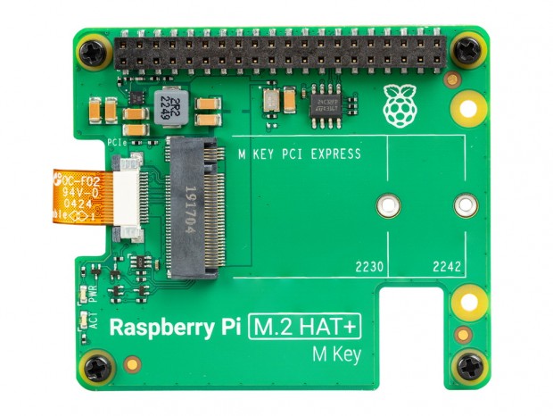 Raspberry Pi 5にM.2 SSDを接続できる拡張基板「Raspberry Pi M.2 HAT+」が発表