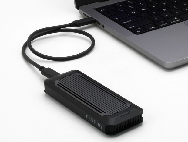 最高3,400MB/s超のUSB4対応M.2 SSDケース、センチュリー「USB 4 you M.2 NVMe Case」