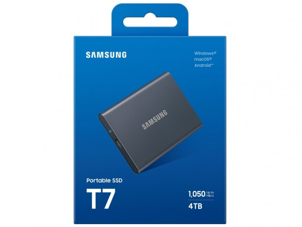 USB 3.2 Gen.2対応ポータブルSSD、Samsung「T7」に4TBモデル追加