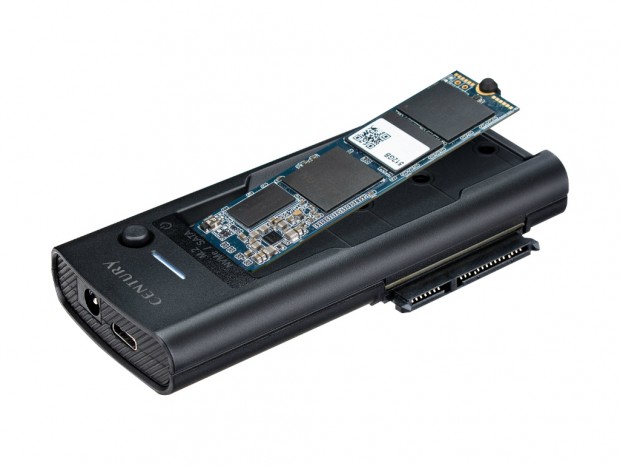 M.2 SSDやSATA SSD/HDDをUSBに変換するアダプタ、センチュリー「裸族の頭 NVMe/SATA」