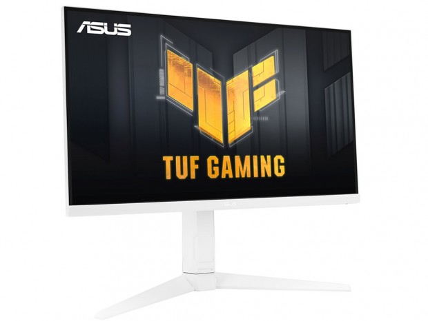 リフレッシュレート180Hzの27型白色ゲーミングディスプレイ、ASUS「TUF Gaming VG27AQL3A-W」