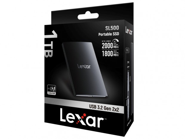 最薄部4.8mmのUSB 3.2 Gen 2×2対応ポータブルSSD、Lexar「SL500」シリーズ国内発売