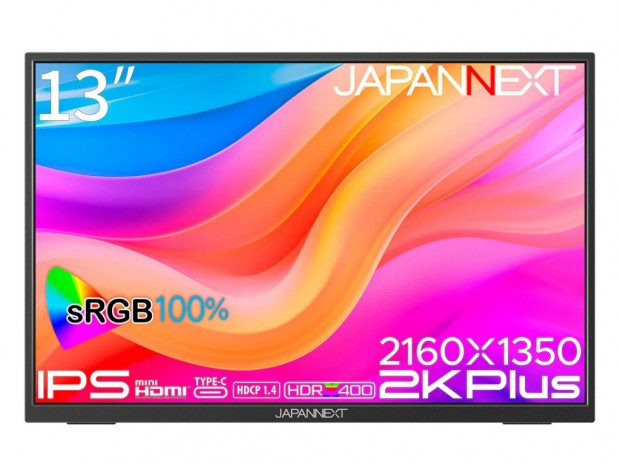 JAPANNEXT、13型2K+モバイル液晶ディスプレイ「JN-MD-IPS13U2KP」など2機種