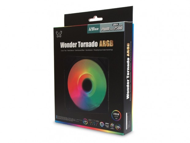 サイズ、渦巻き状フィン採用の「WONDER TORNADO 120」にARGBモデル追加