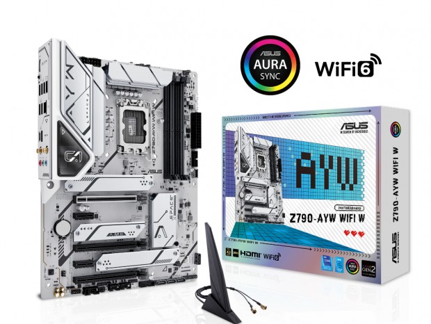 ホワイト基板を採用するIntel Z790マザーボード、ASUS「Z790-AYW WIFI W」発売