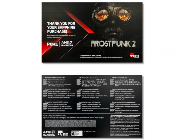 SAPPHIRE PURE AMD Radeon RX 7700 XT Frostpunk 2 Edition 12GB