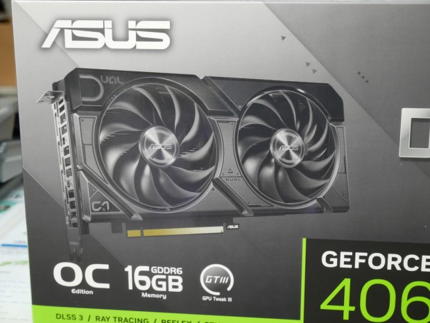 ASUS Dual GeForce RTX 4060 Ti EVO OC Edition 16GB GDDR6