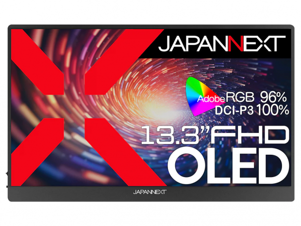 JAPANNEXT、有機ELパネルを採用する13.3型モバイルディスプレイ2機種発売