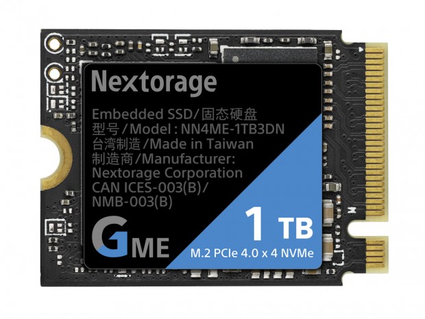 最高7,400MB/sのPCIe 4.0対応M.2 2230 SSDがNextorageから発売開始