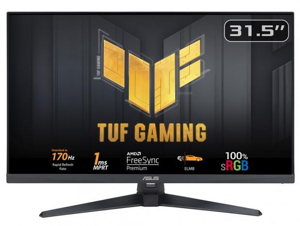 170Hz/1msの31.5型ゲーミングディスプレイ、ASUS「TUF Gaming VG328QA1A」国内発売