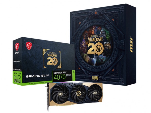 MSI、バックプレートを着せ替えできるWorld of Warcraftコラボの限定版GeForce RTX 4070 SUPER