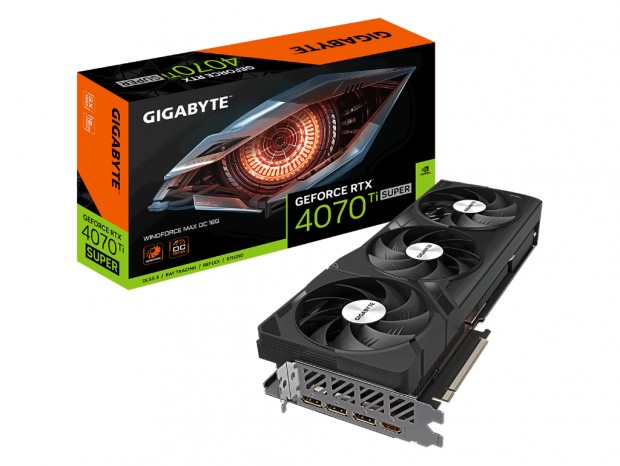 WINDFORCE空冷システム搭載のRTX 4070 Ti SUPER、GIGABYTE「GV-N407TSWF3MAX OC-16GD」