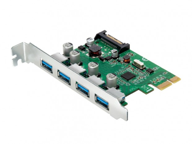 ポートを増やしタイ USB 5Gbps ×4ポート増設 PCI Express ×1接続インターフェイスカード