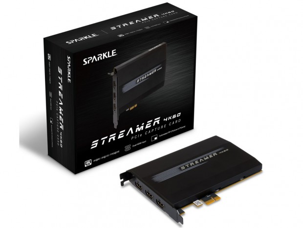 2系統のHDMI入力を備えた4Kキャプチャカード、SPARKLE「Streamer 4K60」