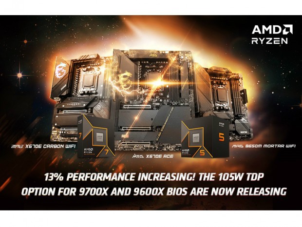 MSI、Ryzen 7 9700X/5 9600Xのパフォーマンスを最大約13％向上する新BIOS提供開始