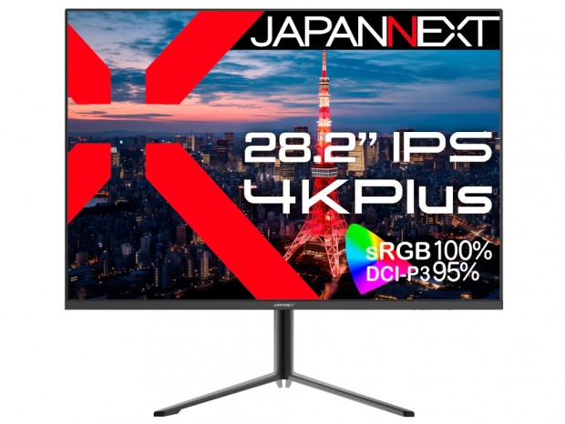 4Kより縦長な3,840×2,560ドットの28.2型液晶ディスプレイがJAPANNEXTから