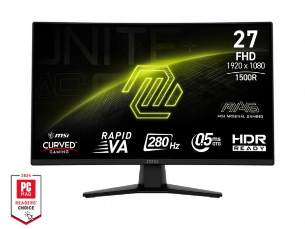 280Hz/0.5msのRAPID VAパネル採用27型湾曲ゲーミング液晶、MSI「MAG 274CXF」