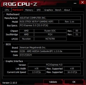 ROG STRIX X870-F GAMING WIFI