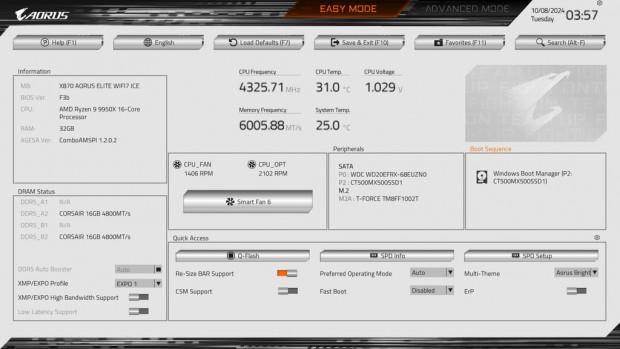 X870 AORUS ELITE WIFI7 ICE