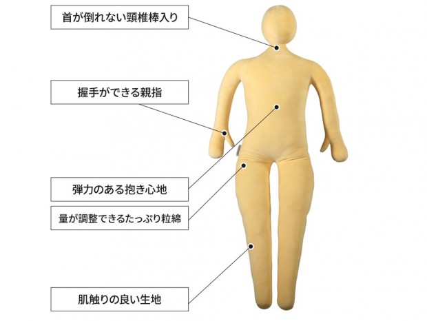 推しの衣装やウィッグを着せて添い寝できる等身大クッション「推し抱き枕」が発売