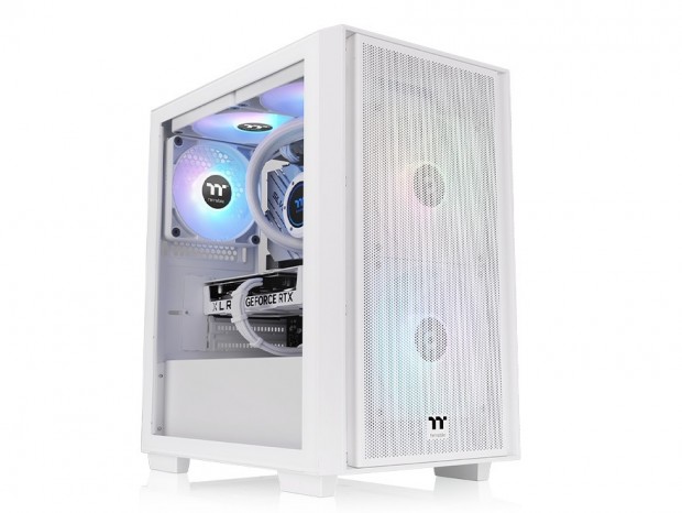 フロントメッシュのミニタワーPCケース、Thermaltake「Versa H16 TG ARGB」