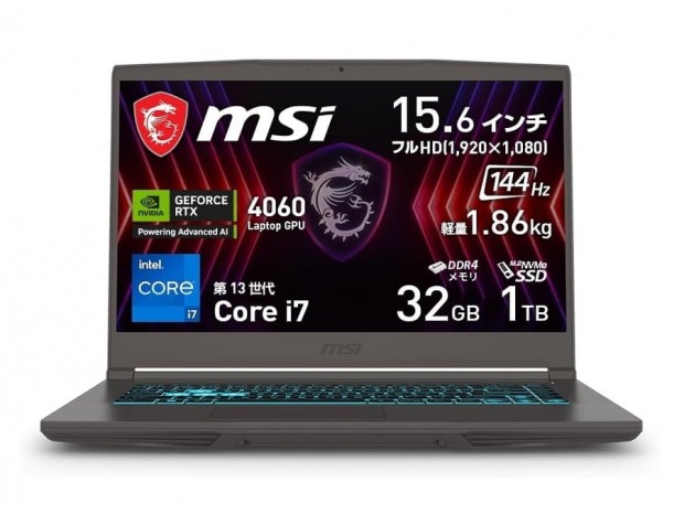 MSI、240Hz WQXGA液晶＆GeForce RTX 4070搭載ゲーミングノート「Sword-16-HX-B14V」