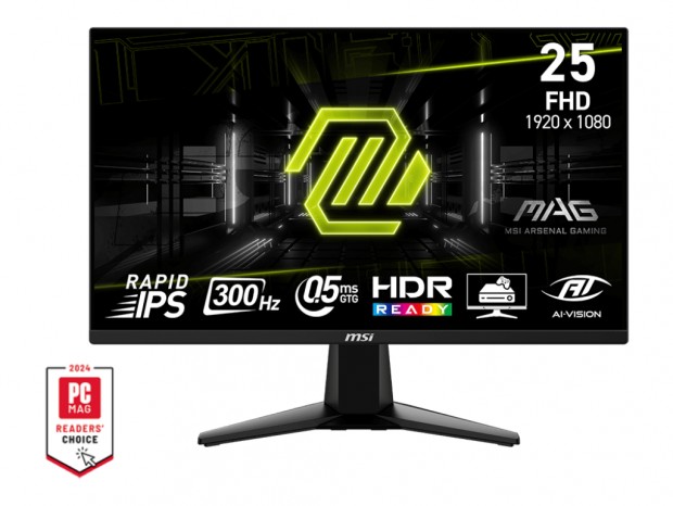 300Hz/0.5msのRapid IPS採用24.5型フルHDゲーミング液晶、MSI「MAG 255XF」