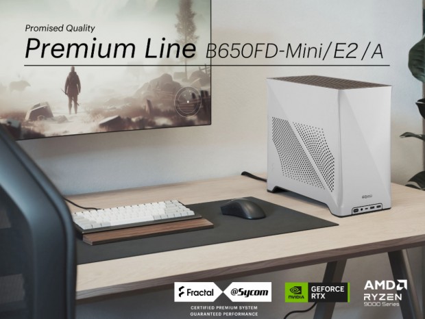 Fractal Design「Era 2」を採用するコンパクトデスクトップPC、サイコム「Premium Line B650FD-Mini/E2/A」