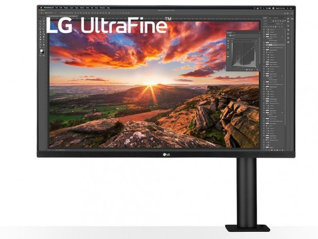 アーム式エルゴノミックスタンドを搭載する31.5型4K液晶ディスプレイ、LG「32UN880K-B」など3機種