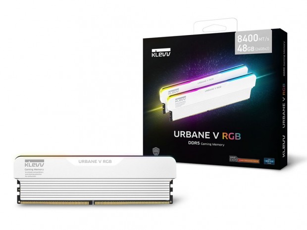 KLEVV、全高42.5mmのスリムARGBヒートシンクを備えたOCメモリ「URBANE V RGB DDR5」