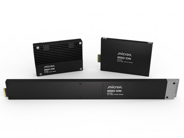 最大容量61.44TBのデータセンター向けPCIe 5.0 NVMe SSD「Micron 6550 ION」