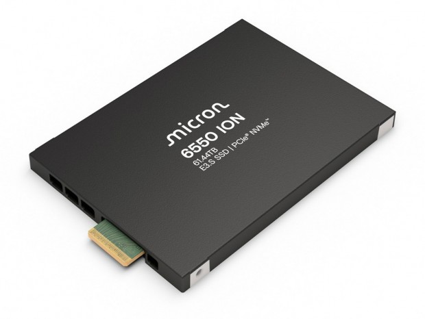 最大容量61.44TBのデータセンター向けPCIe 5.0 NVMe SSD「Micron 6550 ION」