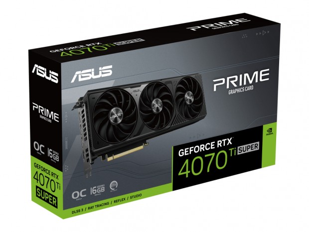 ASUS、GeForce RTX 4070 Ti SUPER搭載のOCモデル「PRIME-RTX4070TIS-O16G」発売