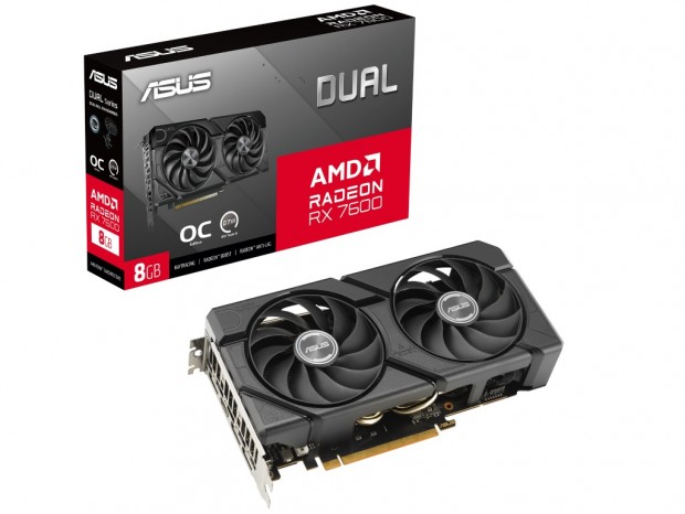 ASUS Dualシリーズからオーバークロック仕様のRadeon RX 7600グラフィックスカード発売