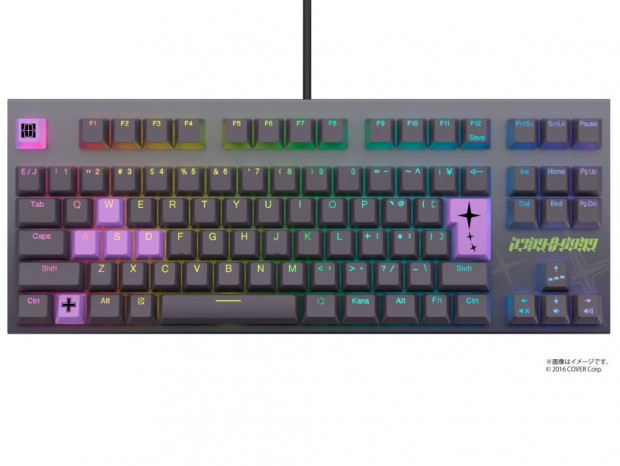 東プレ、ホロライブコラボのゲーミングキーボード「REALFORCE × hololive GX1 Keyboard」予約受付開始