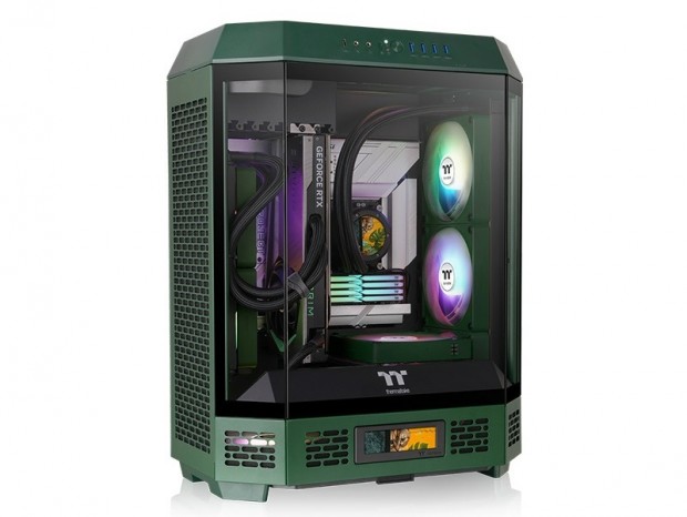 八角柱デザインのミドルタワー、Thermaltake「The Tower 600」にRacing GreenとGravel Sand追加