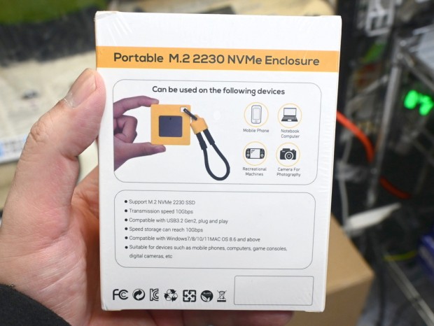 Portable M.2 2230 NVMe Enclosure