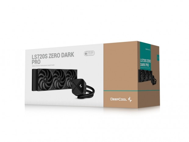 DeepCool、最新ポンプ＆ファンを採用したオールブラックAIO水冷「LS720S ZERO DARK PRO」