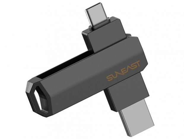 SUNEAST、USB Type-C/Aデュアルコネクタ搭載の回転式外付けSSD「Revolve」シリーズ