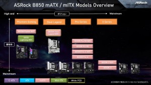 ASRock Intel B860/AMD B850マザーボード発表会