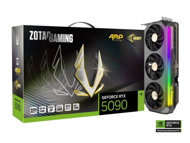 ZOTAC、ベイパーチャンバーが34％大型化した「GeForce RTX 5090 AMP Extreme INFINITY」など全6モデル