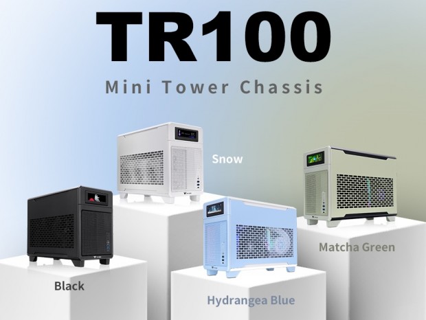 Thermaltake、容量18.49リットルの持ち運べるMini-ITXケース「TR100」