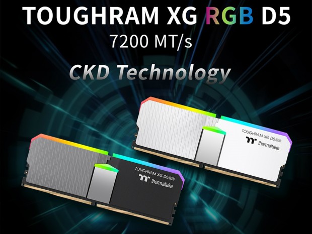 Thermaltake「TOUGHRAM XG RGB D5」にCKDを搭載したDDR5-7200モデル追加